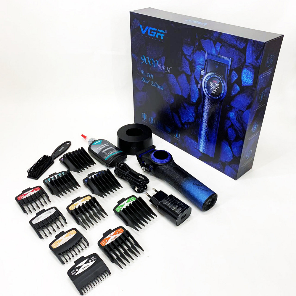 Профессиональная машинка для волос VGR, Аккумуляторная машинка-триммер для стрижки волос AZ-94 Львов - изображение 8