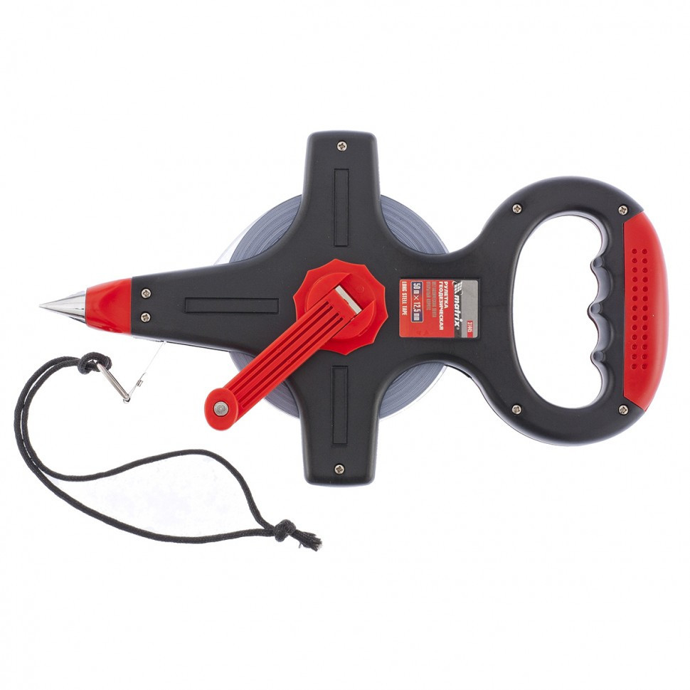 Рулетка геодезична, 50 м х 12,5 мм, металева стрічка, закритий корпус MATRIX MASTER Полтава - фото 1