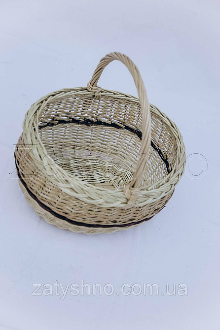 Плетеная корзина на Пасху из лозы | корзина на Пасху | корзинка пасхальная | кошик на пасху Киев - изображение 4