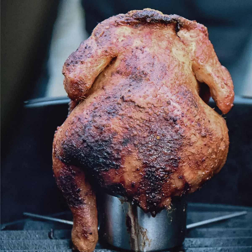 Стойка для курицы с перфорированным поддоном SANTOS, нержавеющая сталь, Ø 30 см 866 Код: 011595 Ровно - изображение 2