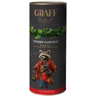 Чай Graff Cherry Samurai Черный с вишней 80 г (4820279610863) Винница