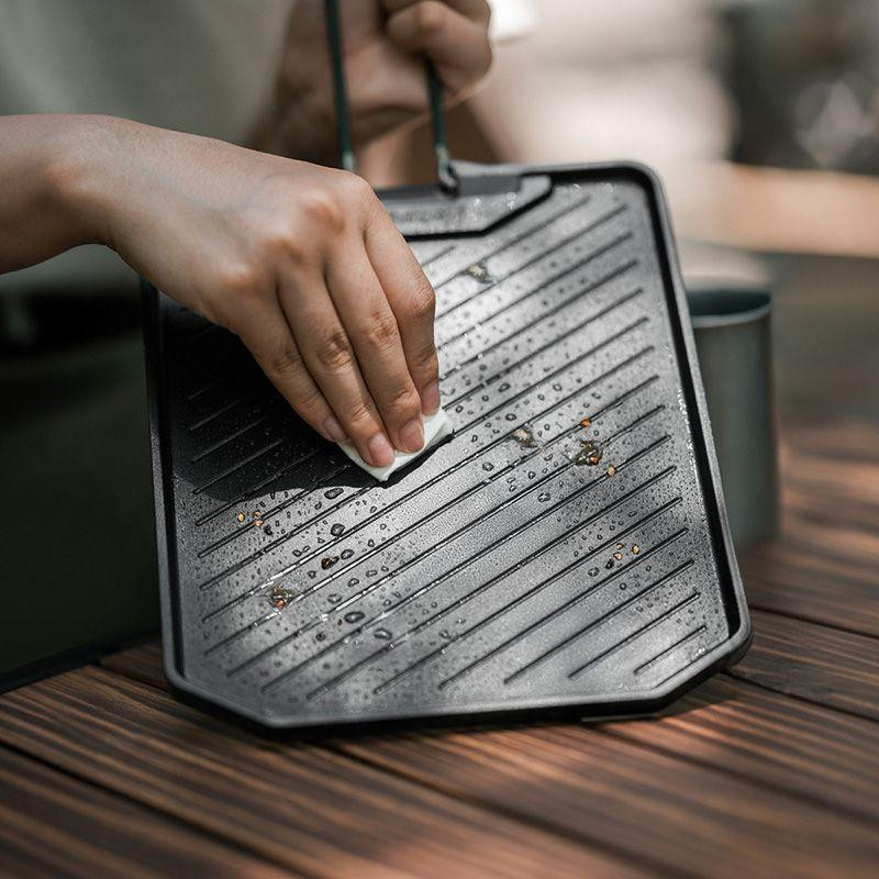 Сковорода-гриль зі складаною ручкою Naturehike CNK2300CJ016, алюміній Київ - фото 9