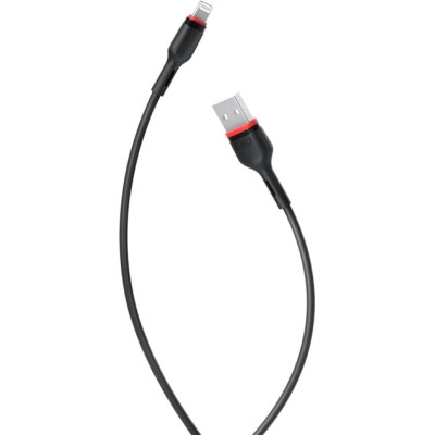 Дата кабель USB 2.0 AM to Lightning 1.0m 2.4A NB-P171 black XO (6920680873647) Вінниця - фото 1