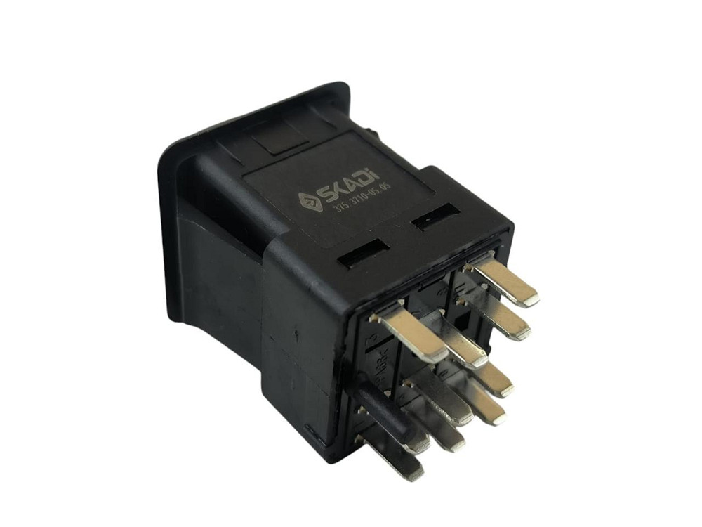 Кнопка габаритов 2108 низкая панель, Таврия, Москвич 2141 (9 контактов, квадрат) (клавиша) Мукачево - изображение 3