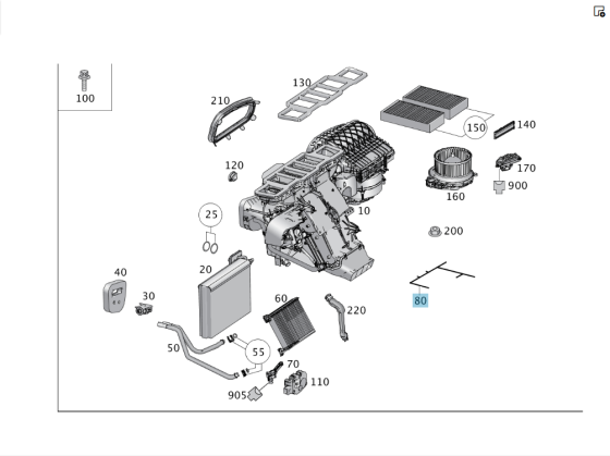 Mercedes-Benz  A1668201400 Джгут електропроводки обігрівача - пічки ML/GLE W166 GL/GLS X166 GLE Coupe C292 Одесса
