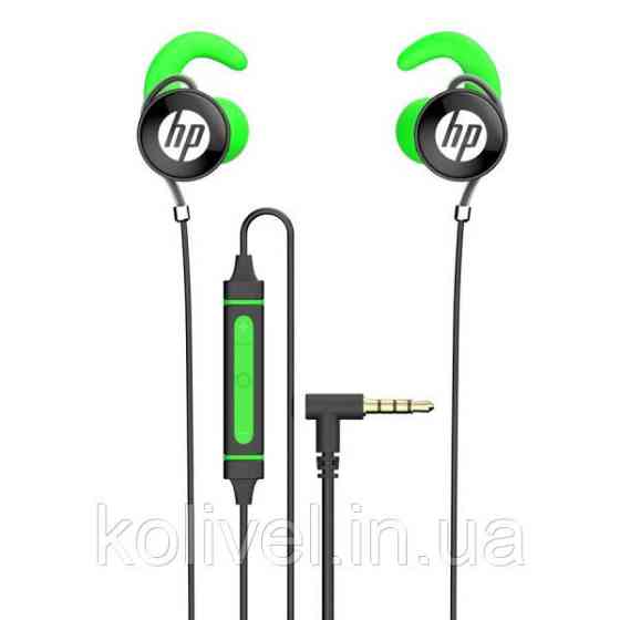 Навушники з мікрофоном HP DHE-7004 (ігрова мобільна гарнітура) Green (DHE-7004GN) Київ
