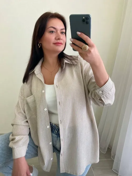 Сорочка оверсайз з льону — ідеальний вибір для весни та літа. Одеса - фото 2