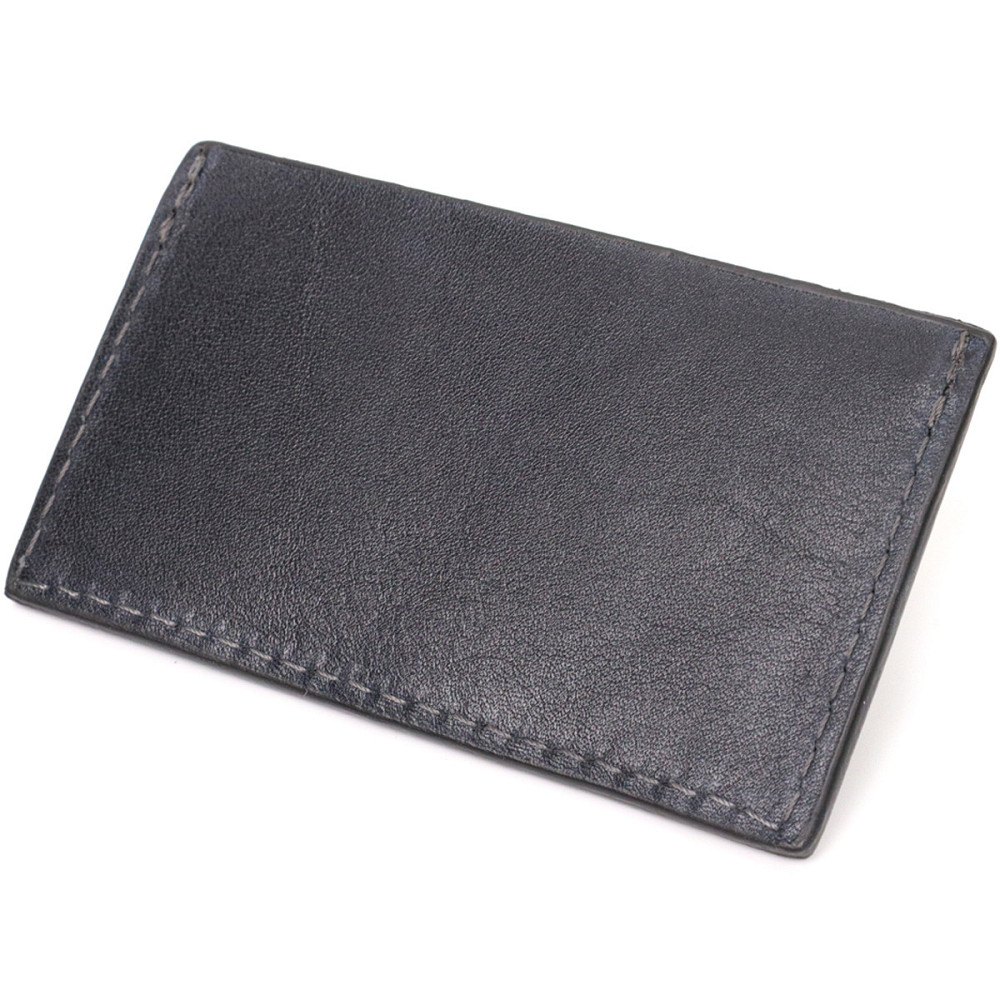 Зручний кард-кейс із натуральної шкіри GRANDE PELLE 11631 Синій Київ - фото 2