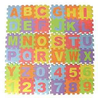 М'який килимок пазл головоломка 36 шт (Англійський алфавіт + цифри) Луцк