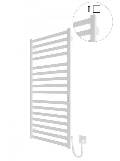 Электрический полотенцесушитель HF Oxford 1170х530 TR K белый мат Киев - изображение 1