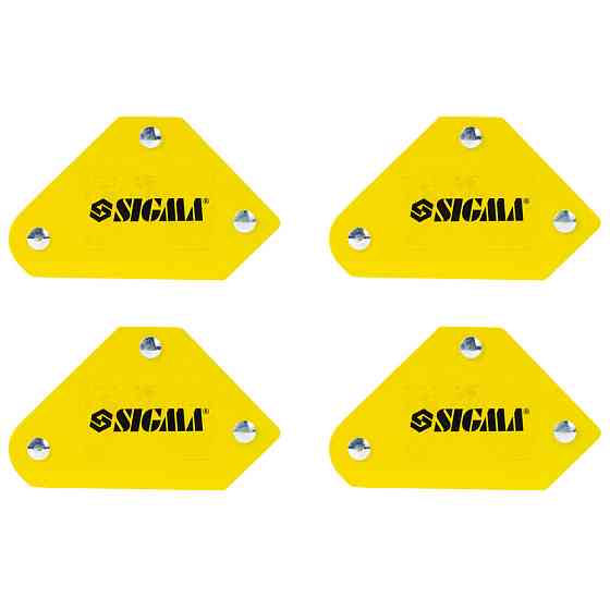 Sigma Набор держателей магнитных мини 4кг 52×20×40×16×38мм (45,90,135°) 4шт SIGMA (4270251) Коломия