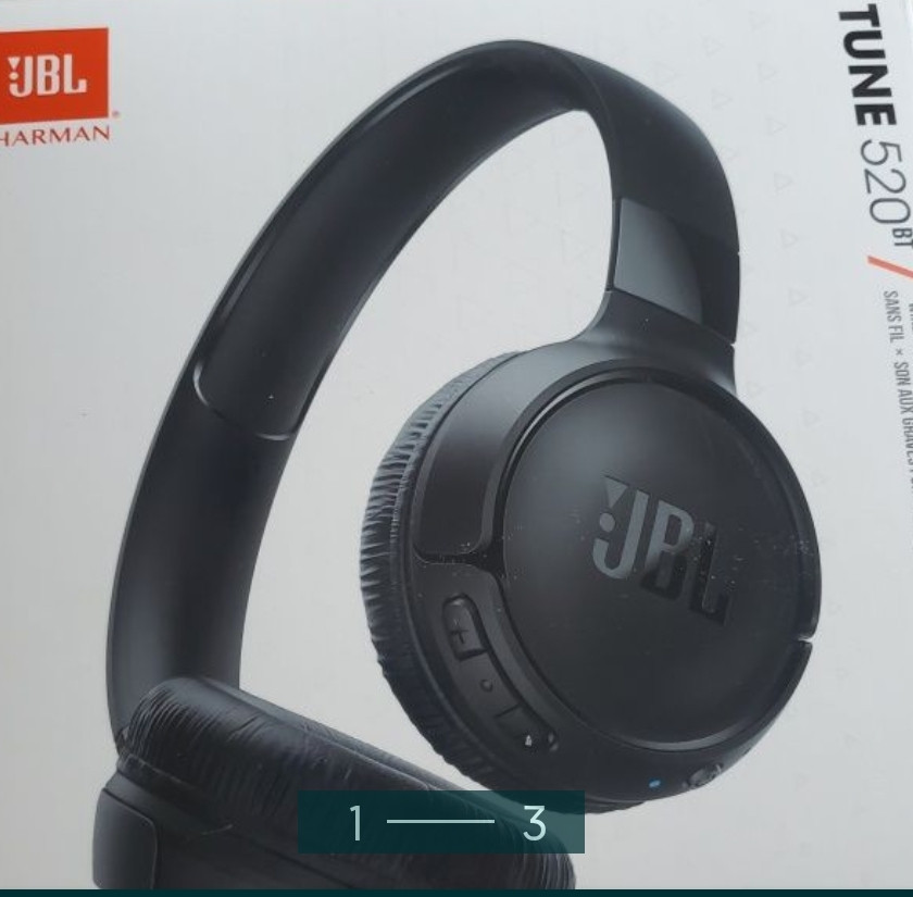 Наушники: JBL Pure Bass Wireless 520BT. Харків - фото 1