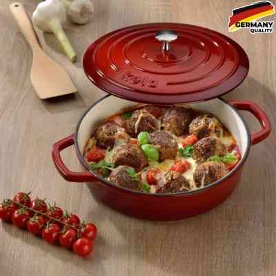 Сотейник Kela Calido Cover 28 см 3,2 л Red (11938) Винница