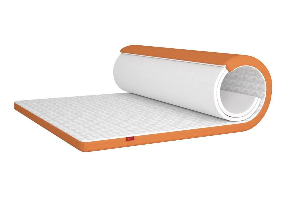 Матрац MatroLuxe Flip Street Roll 120x200 Біло-помаранчевий Київ - фото 1