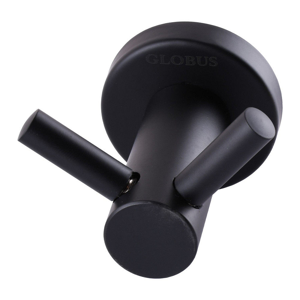 Гачок подвійний Globus Lux BS8415 чорний матовий SUS304 Луцк - изображение 2