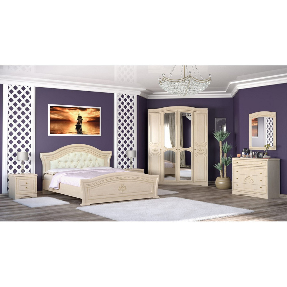 Кровать ламель 1600 (с мягким быльцем, без ламелей) Милано Львов - изображение 3