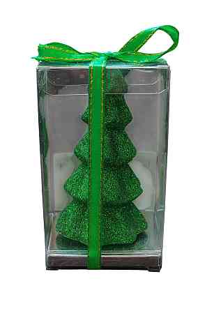 Новогодняя свечка Елка 9 см зеленый Киев