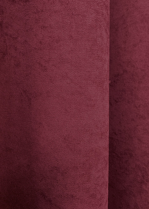 Комплект готових штор VR-Textil Мікровелюр Petek YL № 1712ш Бордовий 150х295 см 2 шт (33-0608) Київ - фото 8
