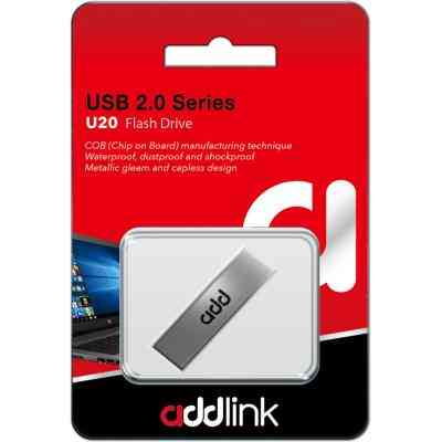 USB флеш накопичувач AddLink 64GB U20 Titanium USB 2.0 (ad64GBU20T2) Вінниця