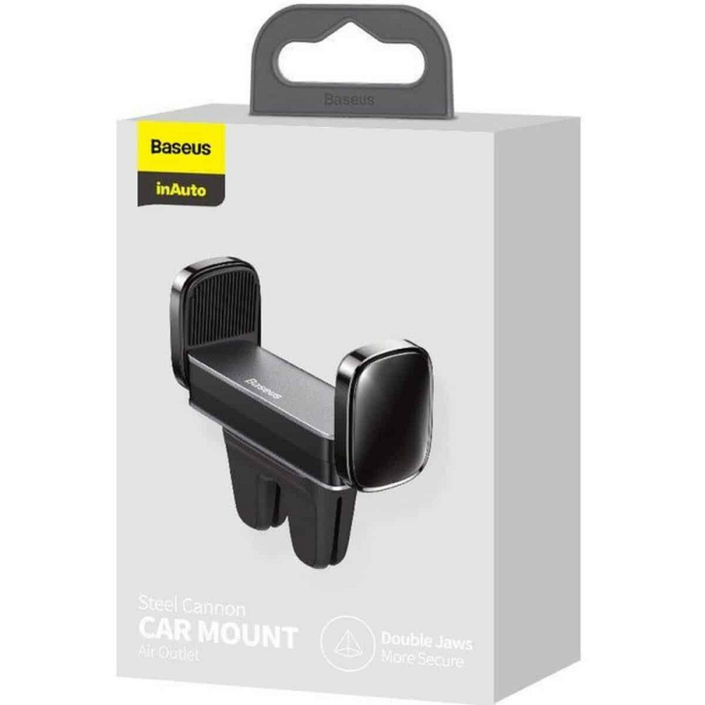 Тримач для мобiльного Baseus Steel Cannon 2 Air Outlet Car Mount Black Київ - фото 2