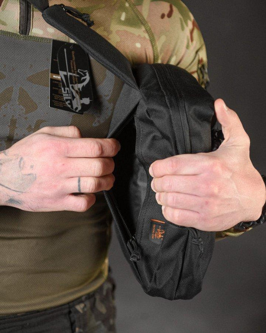 Нагрудна сумка-катура Silver knight black ВТ3950 Одеса - фото 4