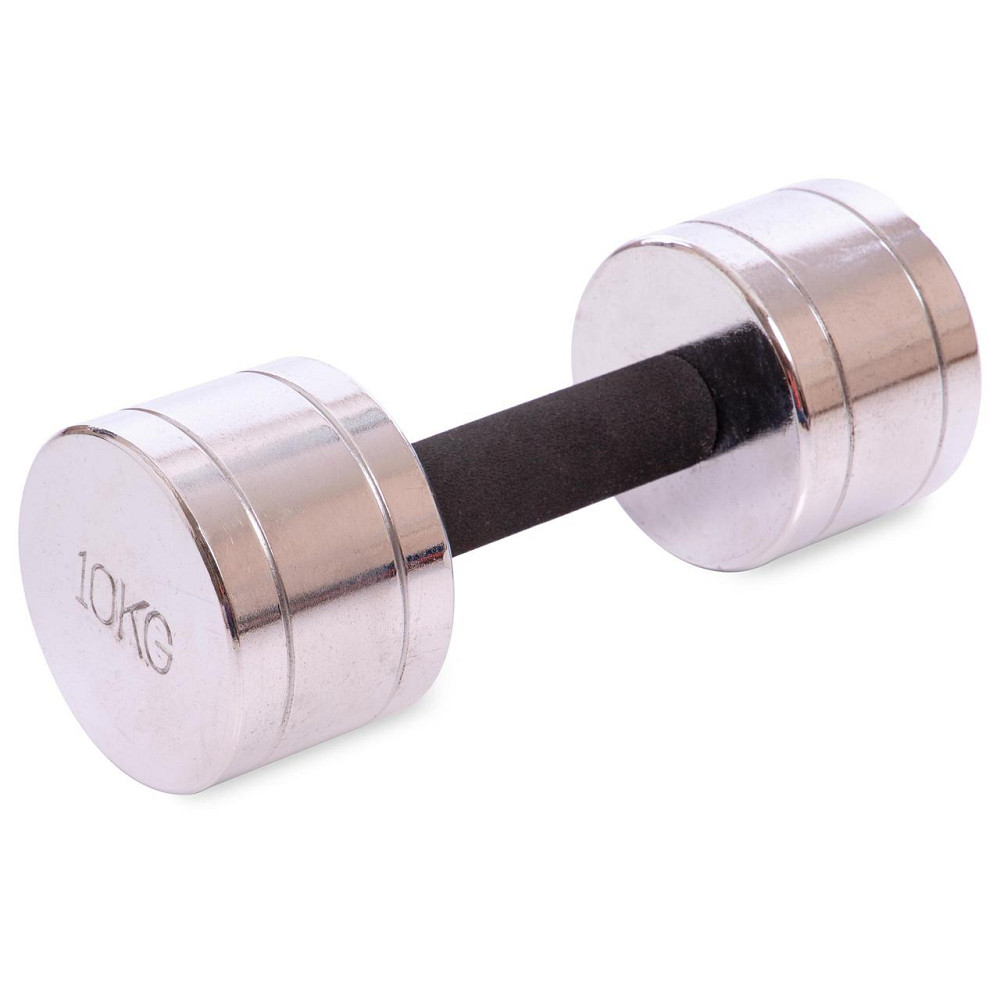 Гантель 10 кг хромированная Record-5202-10 Киев - изображение 1