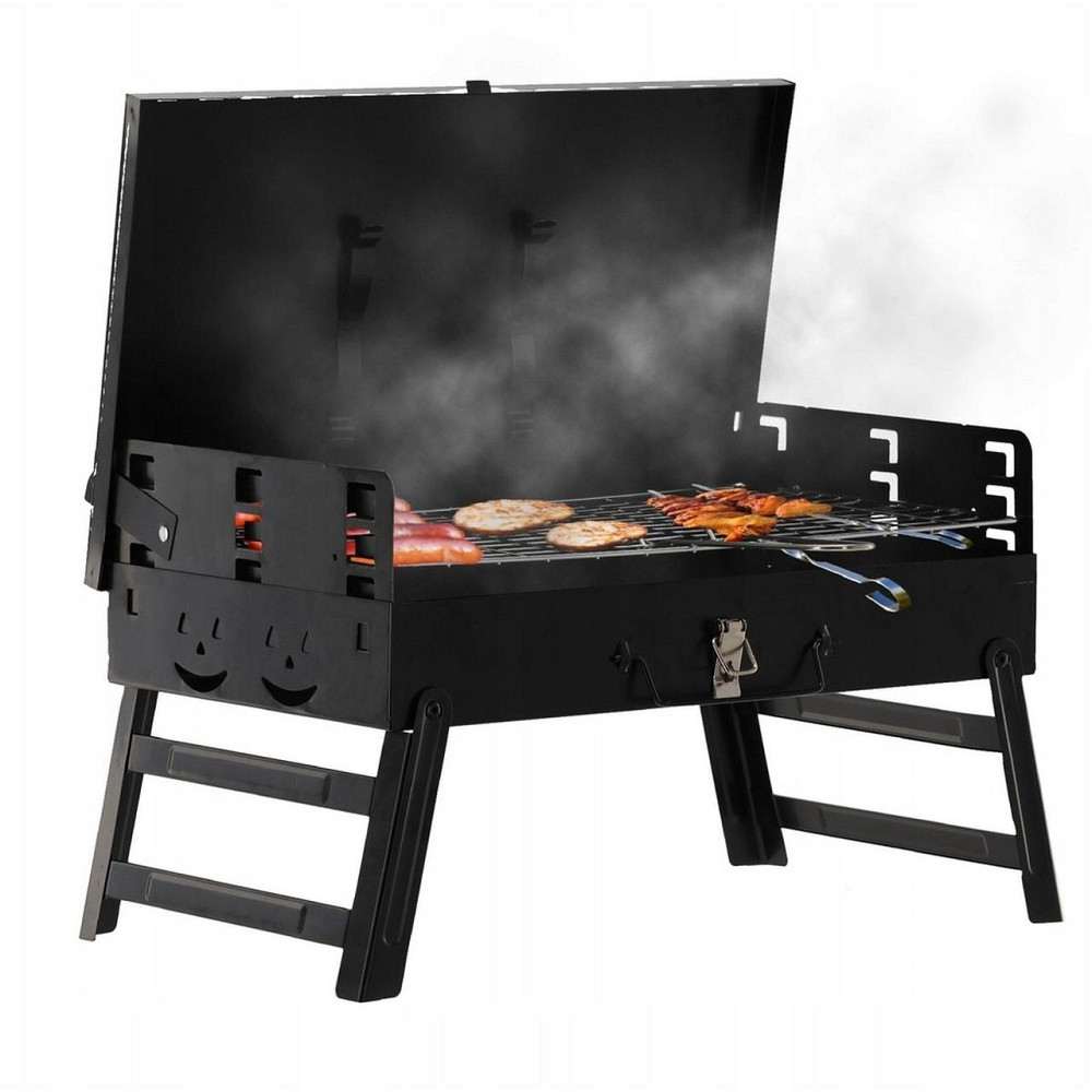 Складной угольный гриль Garden Line BBQ4841 Черный Киев - изображение 1