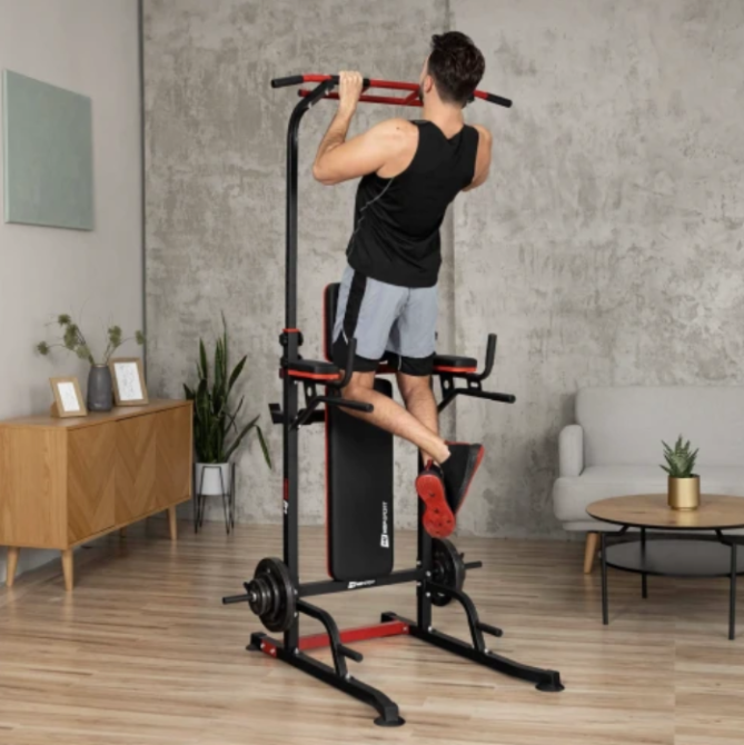 Підлогова стійка Турнік-Бруси-Пресс 3в1 з лавкою Hop-Sport HS-2015K Київ - фото 9