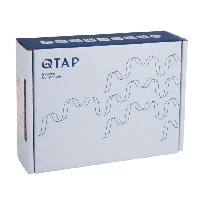 Змішувач для раковини Qtap Swan Cascada QTSWA270CRW45568 (k35), одноважільний, низький, Chrome/White Харків - фото 6