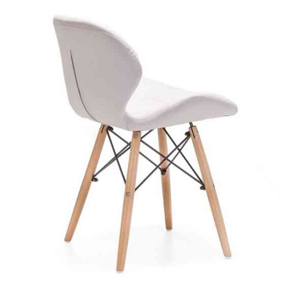 Стілець Стар м'який екошкіра біла Днепр