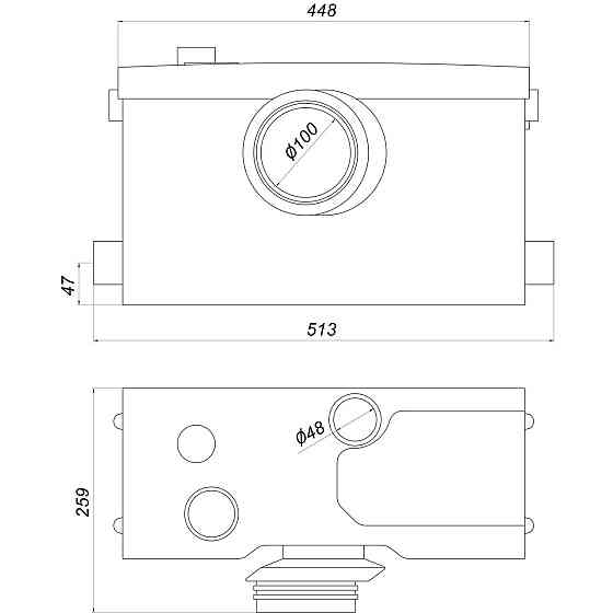 Каналізаційна установка VOLKS pumpe WC800 (000018982) Київ