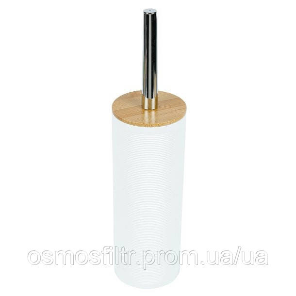 Набір для ванної кімнати Axentia з 3 предм білий рифлений пластик (135948) Київ - фото 3