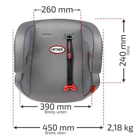 Автокрісло бустер "SafeUp XL", Heyner, 15-36kg, 4-12років, сірий, 783200 Київ