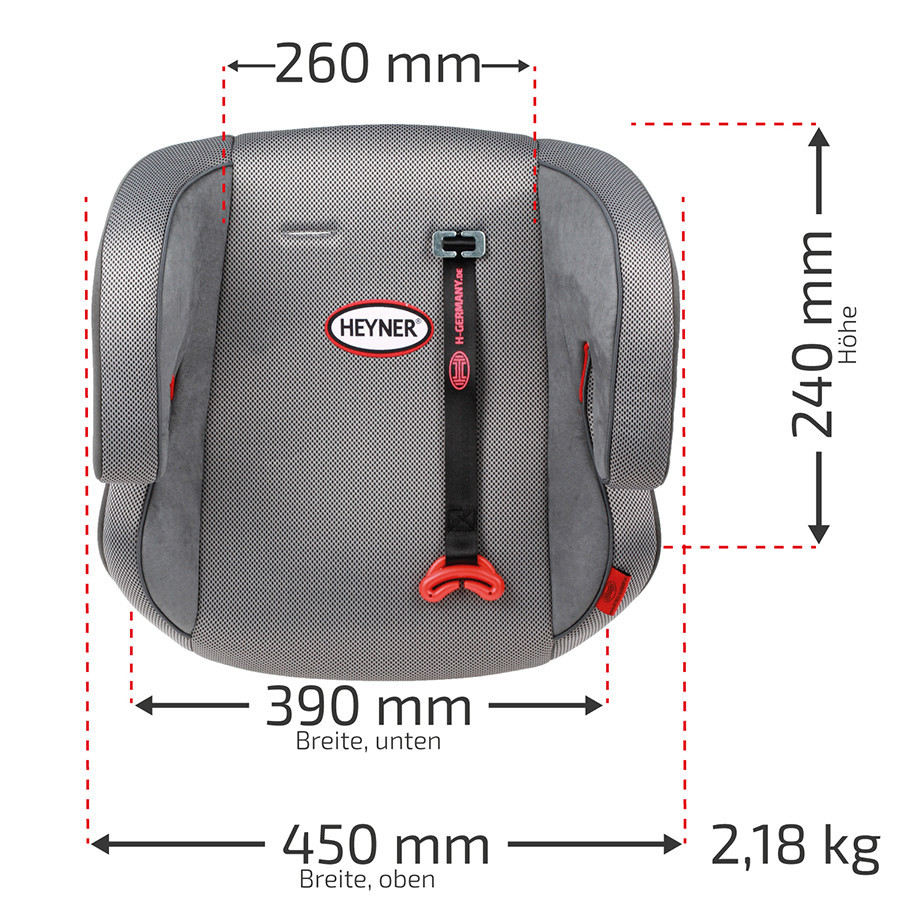 Автокрісло бустер "SafeUp XL", Heyner, 15-36kg, 4-12років, сірий, 783200 Київ - фото 2