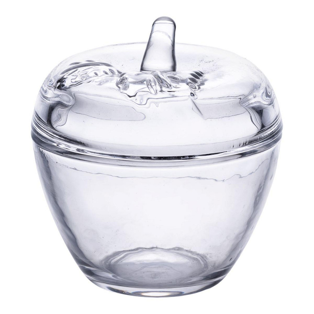 Конфетница яблоко стеклянная с крышкой Ø 9.5 см Киев - изображение 1