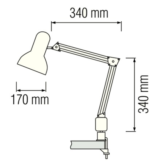 Лампа электрическая настольная Е27 мах 60Вт. Харьков