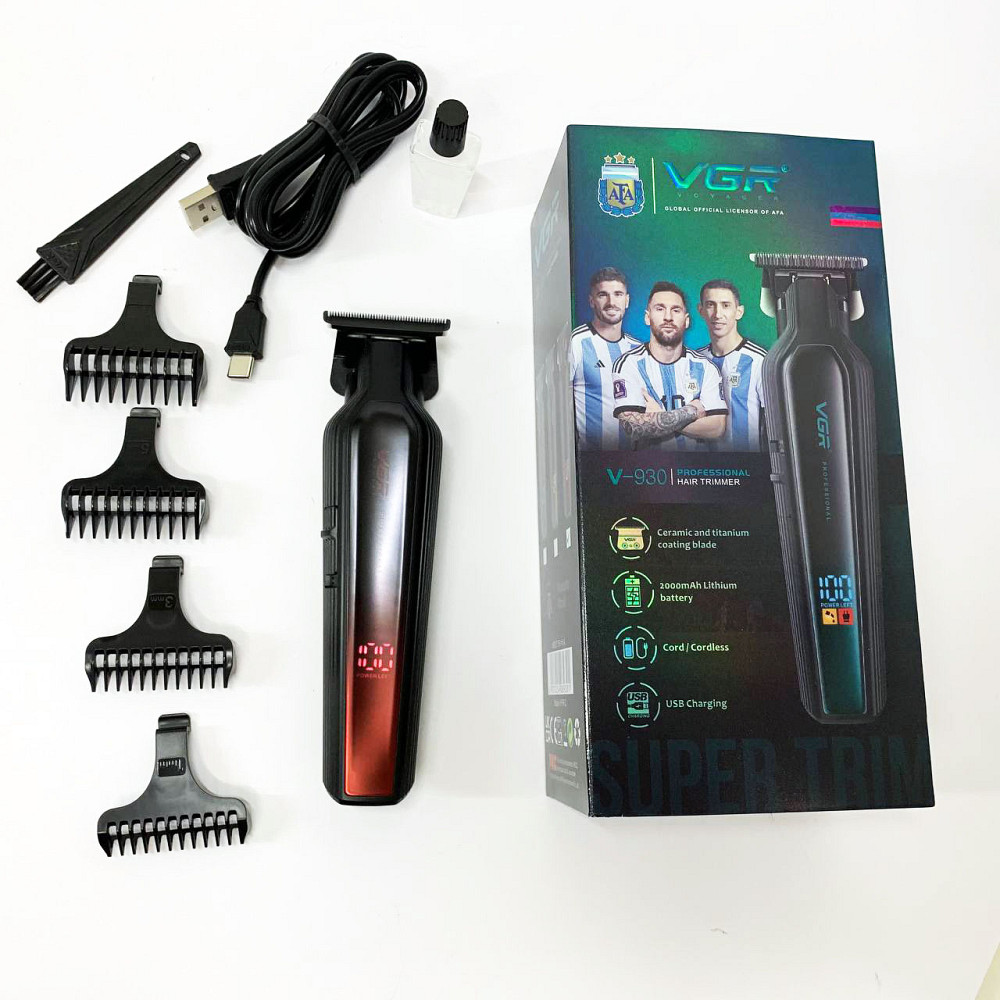 Професійна окантовочна машинка для стрижки волосся, Акумуляторний універсальний тример для стрижки DF-42 Львів - фото 4