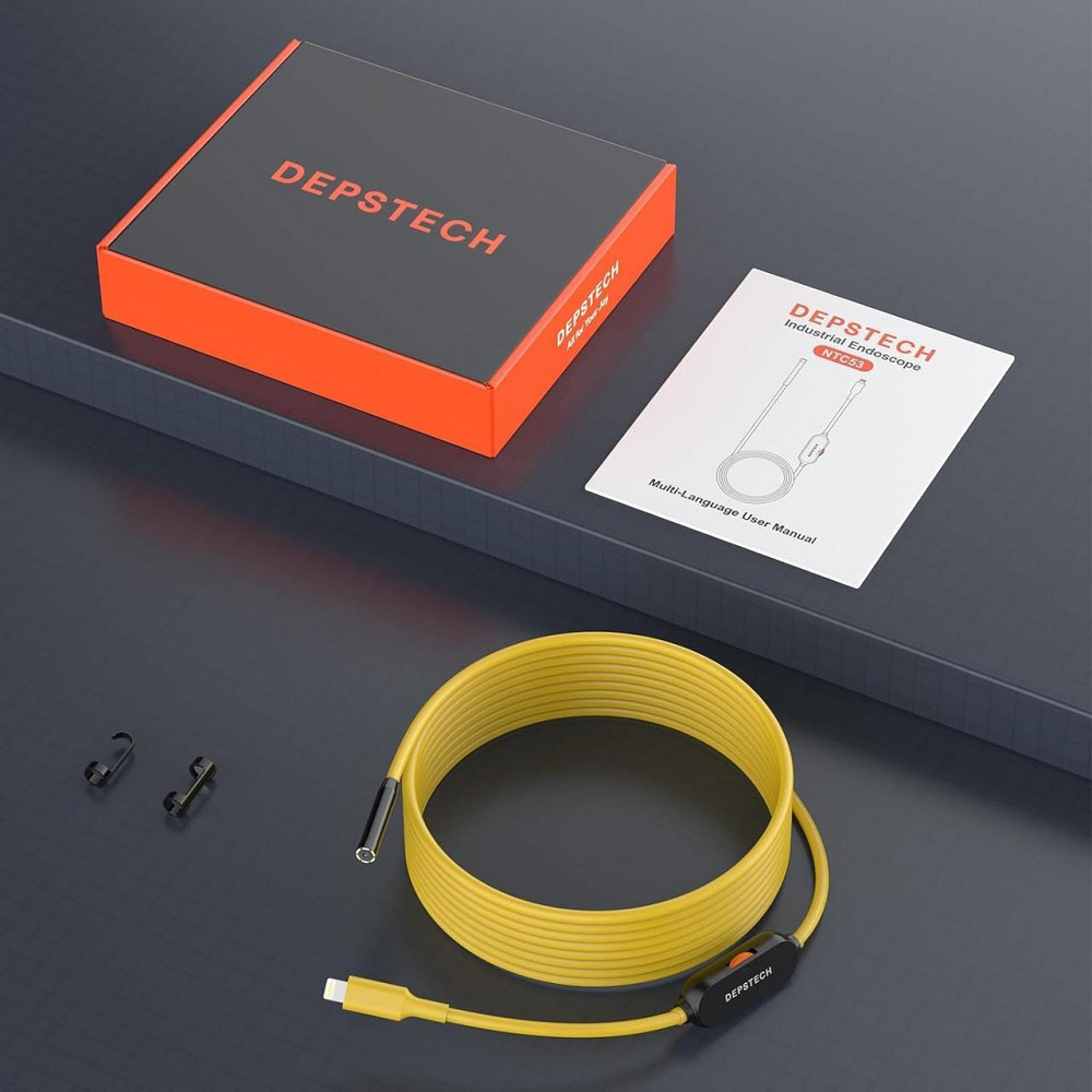 Ендоскопічна камера 7 мм 2 МП з підсвіткою для iPhone/iPad iOS 12+, кабель 5 м IP67 водонепроникна Київ - фото 8