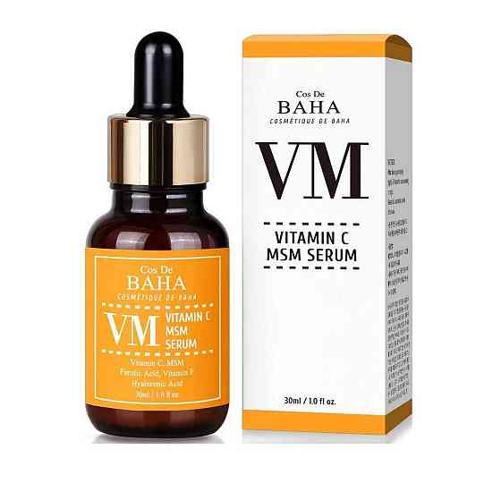 Освітлювальна сироватка з вітаміном C Vitamin C MSM Serum Cos De Baha 30 мл Київ