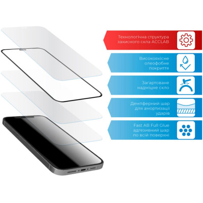 Скло захисне ACCLAB Full Glue ZTE A7s (1283126508950) Вінниця - фото 3