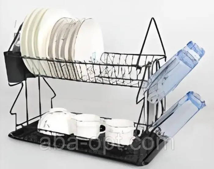 Сушилка двухъярусная металлическая Блэк 36 х 23 х 38 см ( шт ) Одесса - изображение 1