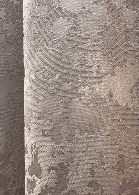 Комплект коротких штор VR-Textil Льон мармур Pavliani VO № 1715ш світло-пудровий 130х170 см 2 шт (35-0341) Київ - фото 7