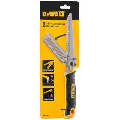 Ножівка DeWALT міні ножовка-рашпіль по гіпсокартону, складана, 130 мм. (DWHT0-20123) Вінниця