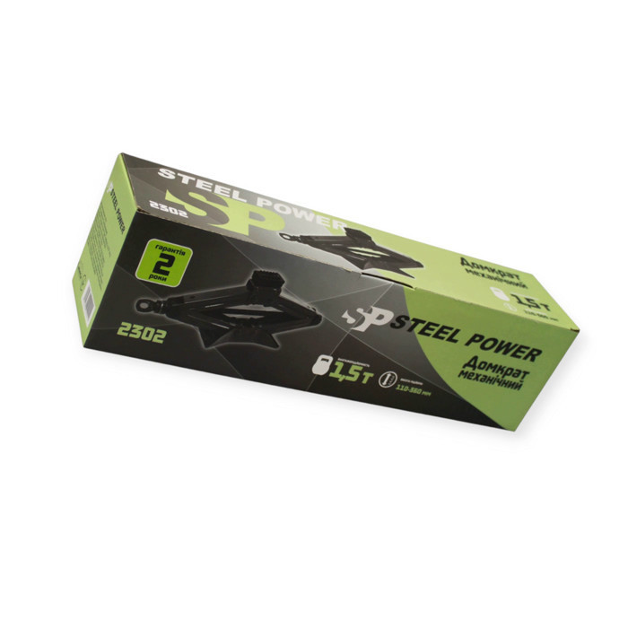 Домкрат ромбовий 1,5т, 110-360 мм, гумова опора Steel Power Мукачево - фото 4