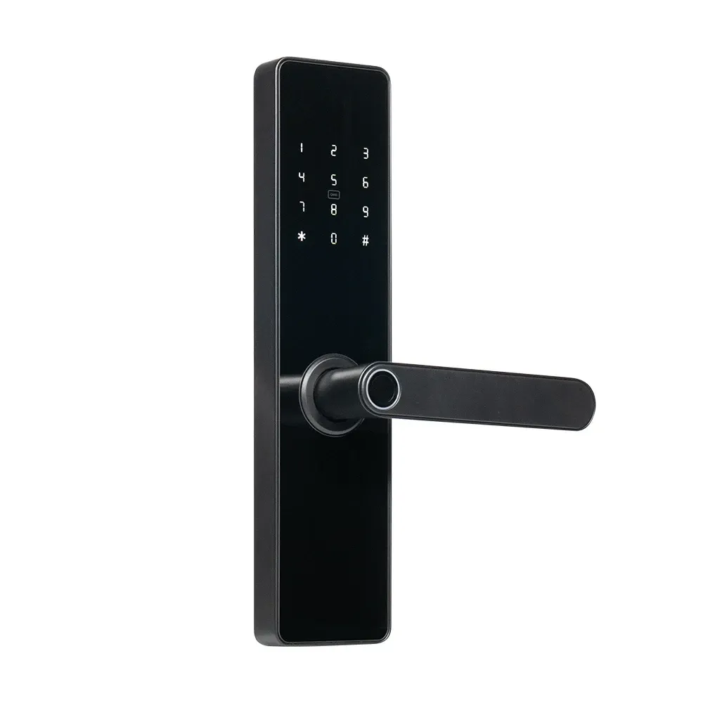 Замок біометричний автономний Trinix TRL-5101BTF Black L/R з Bluetooth, зчитувачем відбитків пальців і карт Mifare (65-00079) Київ - фото 2