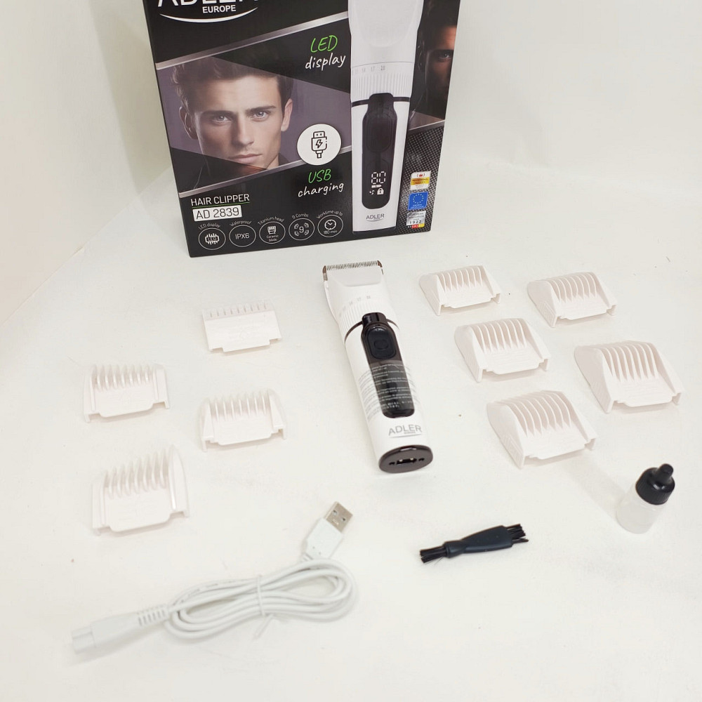 Машинка для стрижки волос беспроводная ADLER, Электробритва для стрижки головы Триммер висков BF-58 Львов - изображение 5