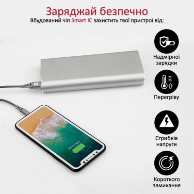 Дата кабель USB 2.0 AM to Lightning ervelink-i.grey Promate (nervelink-i.grey) Винница - изображение 6