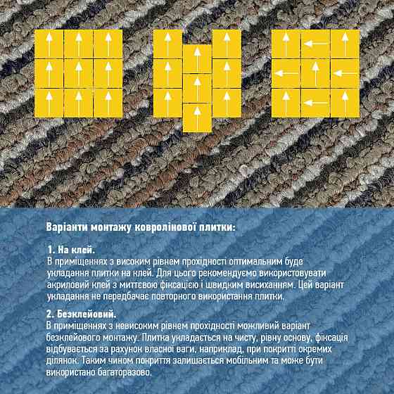 Плитка под ковролин коричнево-серая Киев