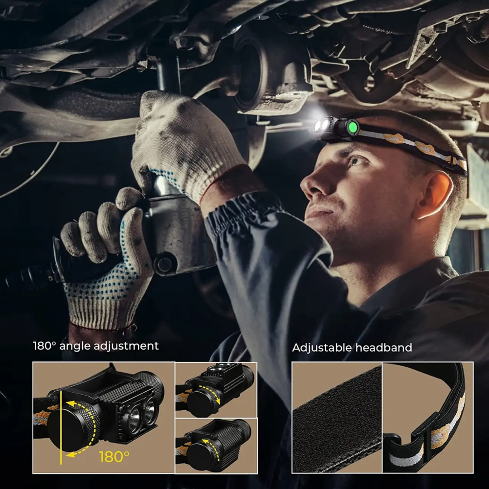 Тактический налобный фонарь Sofirn H25LR с красным светом 660лм + аккумулятор 3400 мАч Винница - изображение 7