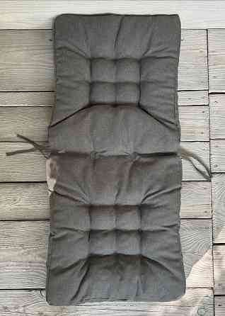 Подушка для стільців (50x120х8 см) подвійна Decorator Sawana колір сірий 84-163 Київ